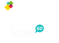 icastPro icastGo logo white